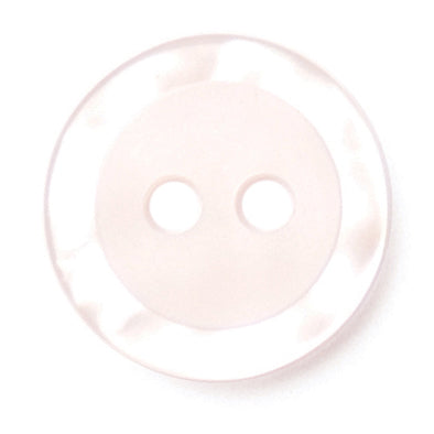 Pale pink pearly two-hole button