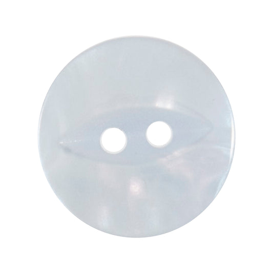 Close-up of pale blue round buttons, 17mm