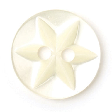 Close-up of cream round buttons, 10mm