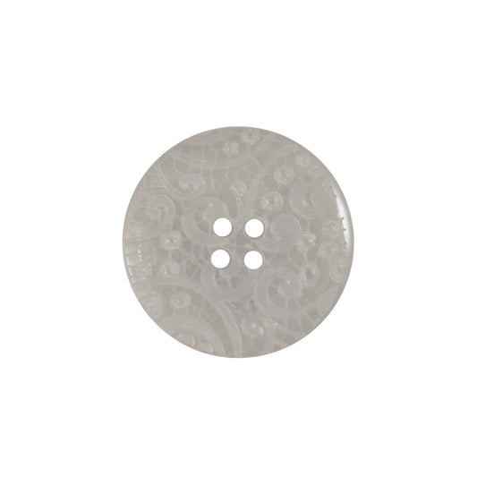 Close-up of frosted clear round buttons, 20mm