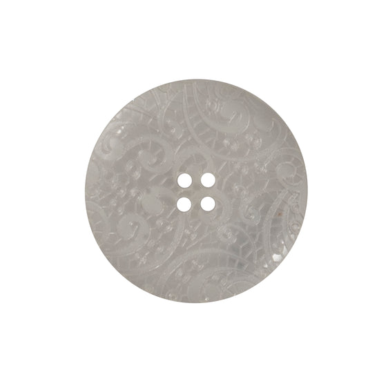 Close-up of frosted clear round buttons, 25mm