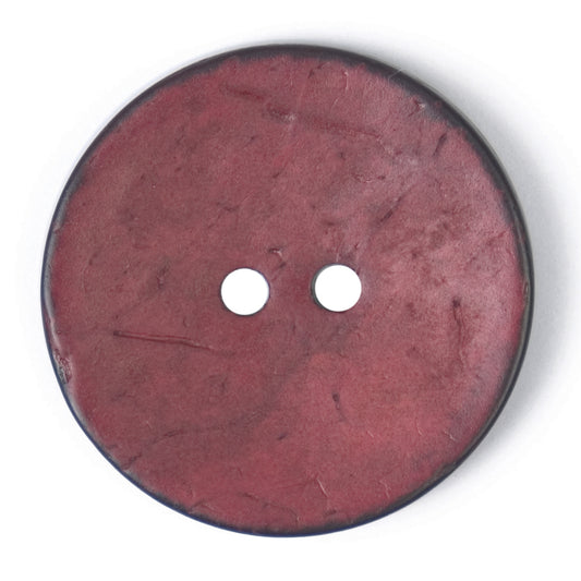 Close-up of a plum round button, 30mm