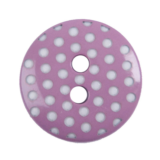 Close-up of lilac round buttons, 15mm