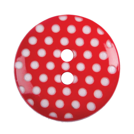 Close-up of red round buttons, 20mm
