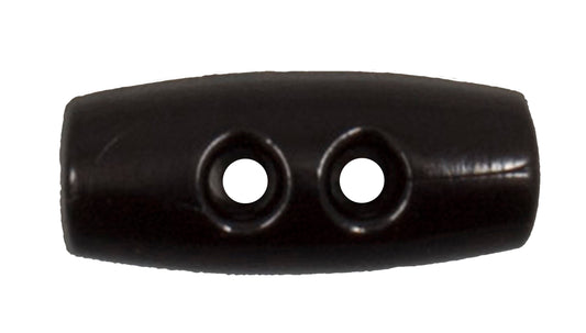 Dark brown 2-hole toggle button