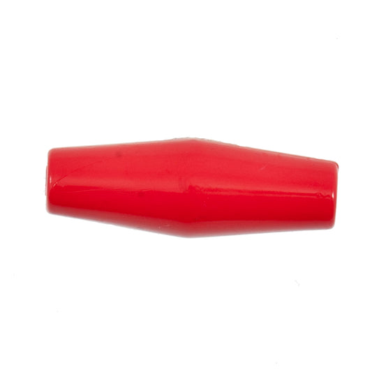 Red barrel shaped toggle button