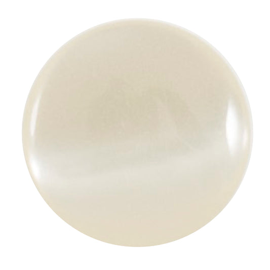 Cream pearl effect dome shank button