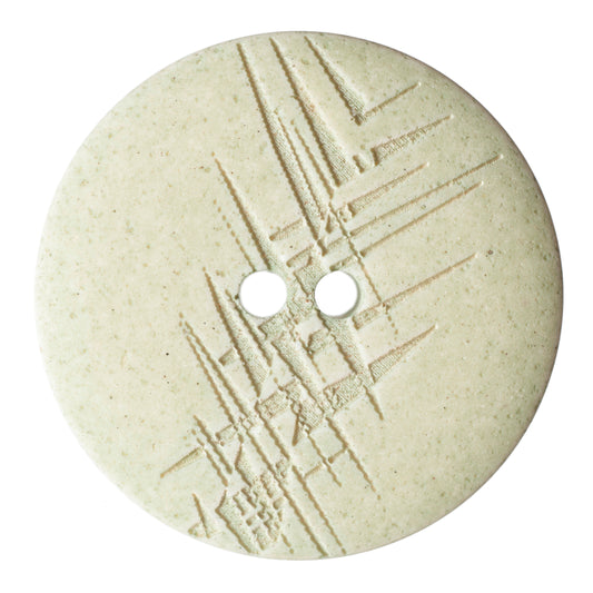 Stone Textured Button - speckled stone colour with an etched cross-hatch texture, 2-hole
