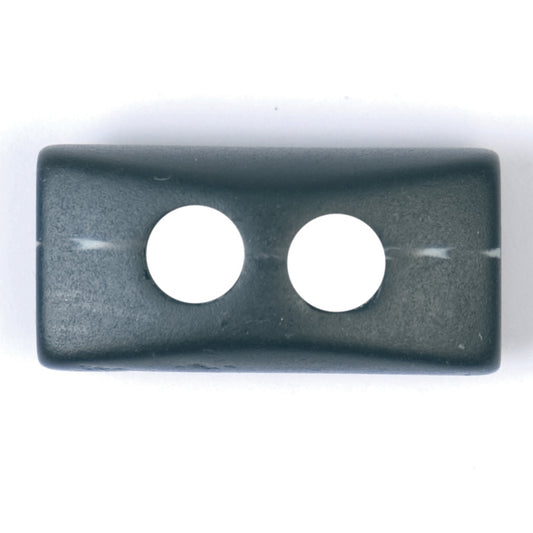 Matt slate grey rectangular buttons with two large holes