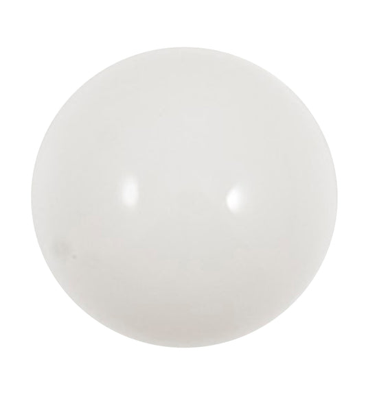Small glossy white domed buttons