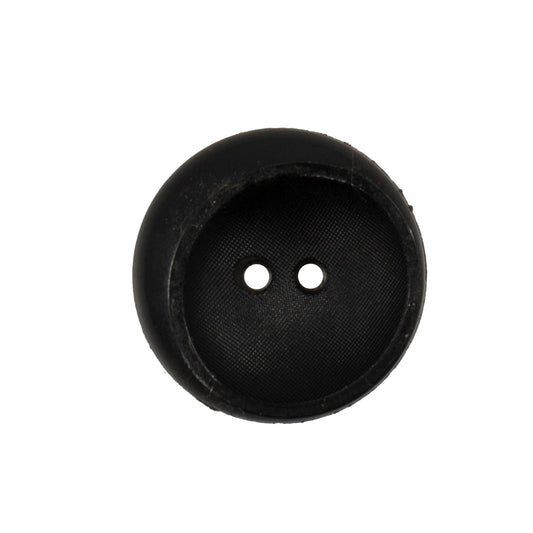 Black rimmed button with two holes