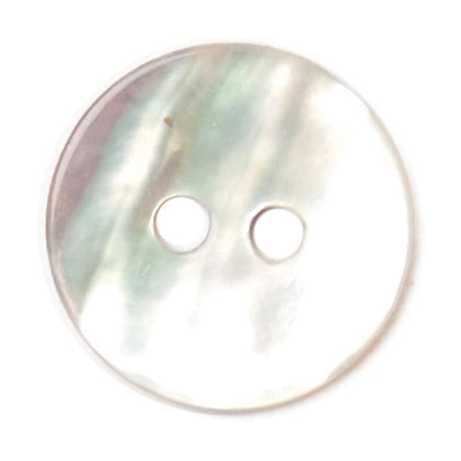 Vogue Star white pearl-effect buttons, 12mm