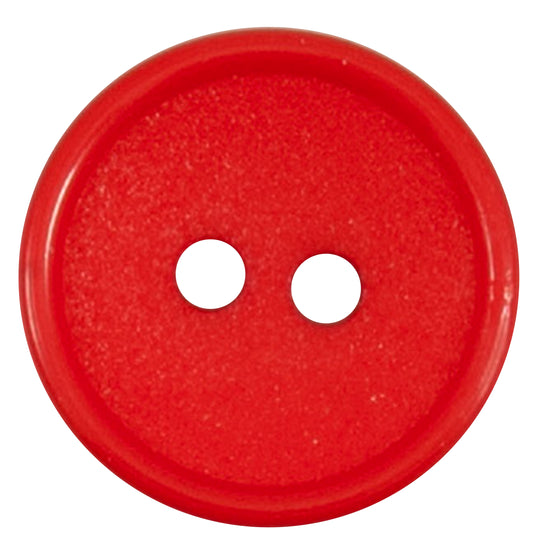 Vogue Star red textured centre buttons, 11mm