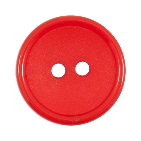 Vogue Star red rimmed buttons, 19mm
