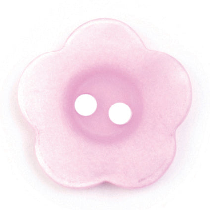 Vogue Star pink flower-shaped buttons, 20mm