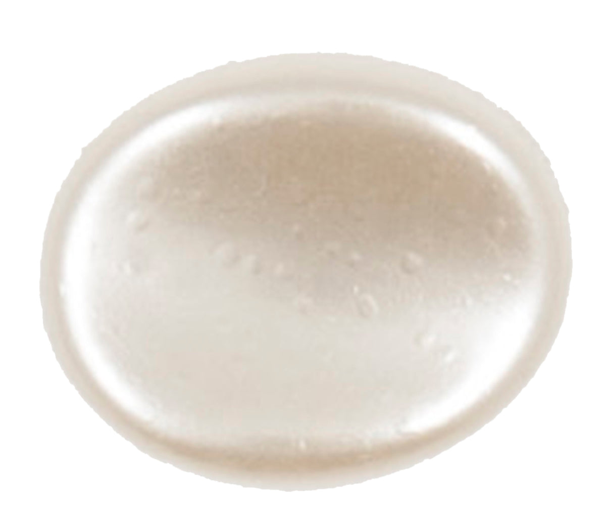 Vogue Star cream pearl-effect oval buttons, 3mm