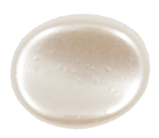 Vogue Star cream pearl-effect oval buttons, 3mm
