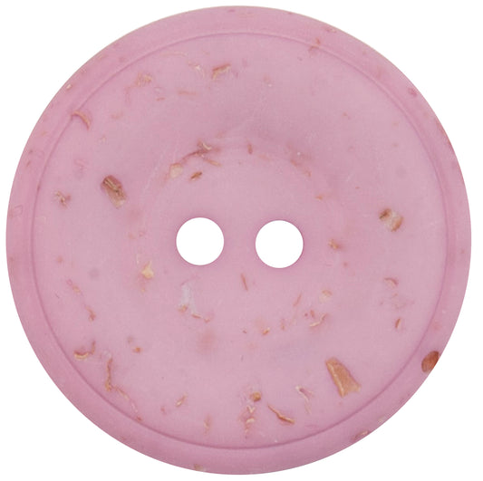 Vogue Star pink speckled button, 31mm