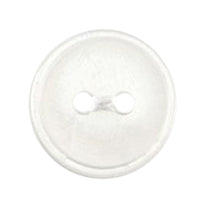 Small clear two-hole button