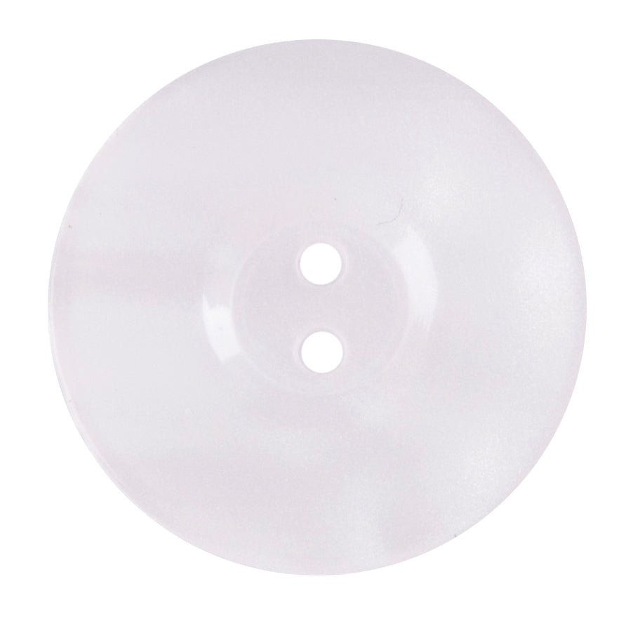 Pale frosted lilac two-hole button