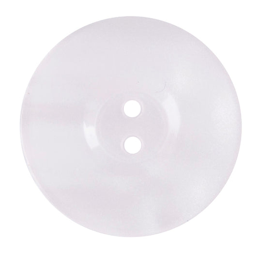 Pale frosted lilac two-hole button