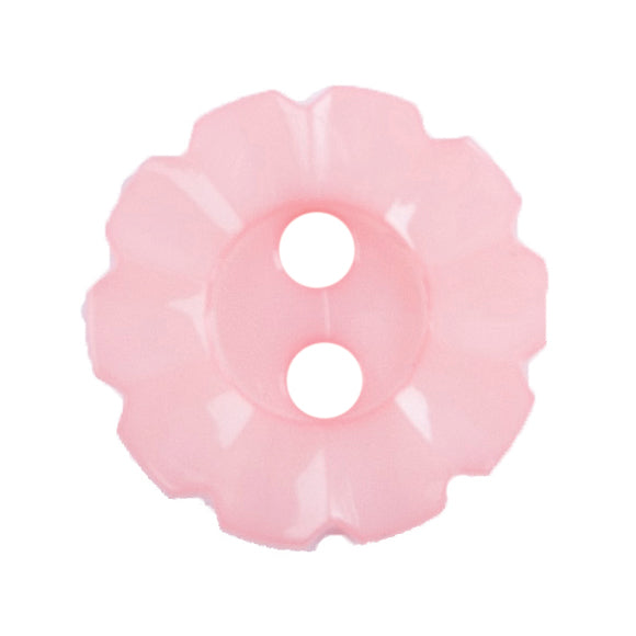 Pale Pink Flower 12mm buttons by Vogue Star