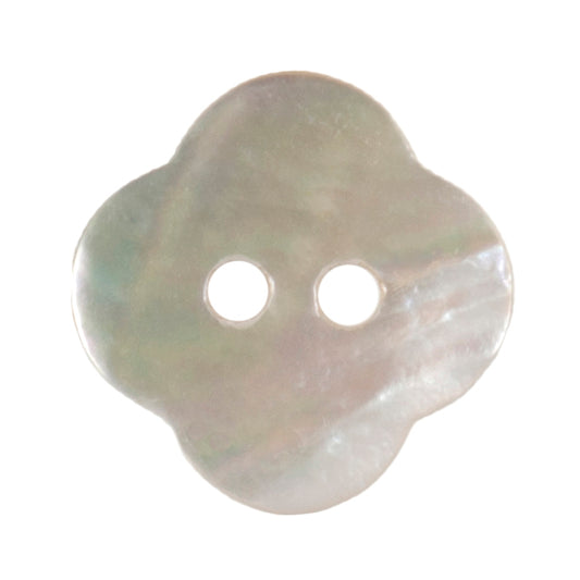 Pearly White Clover 19mm buttons by Vogue Star