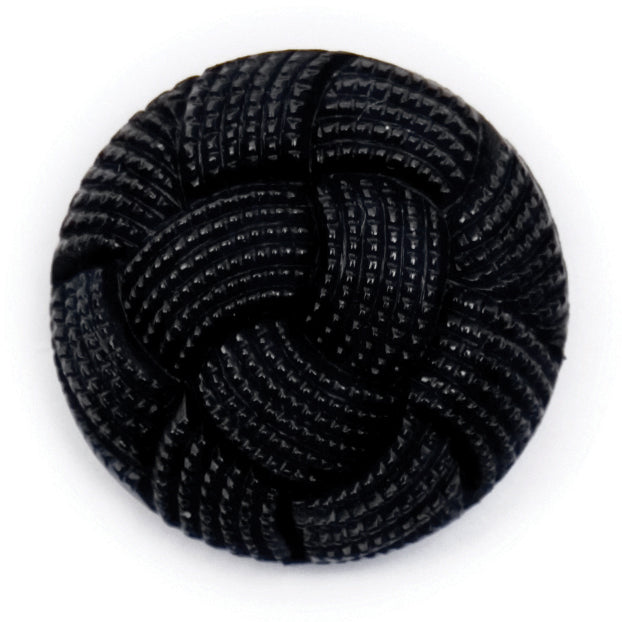 Black Knot Weave 20mm buttons by Vogue Star