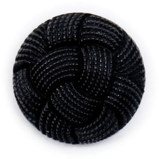 Black Knot Weave 20mm buttons by Vogue Star