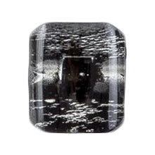 Black and Silver Marbled Square 15mm buttons by Vogue Star