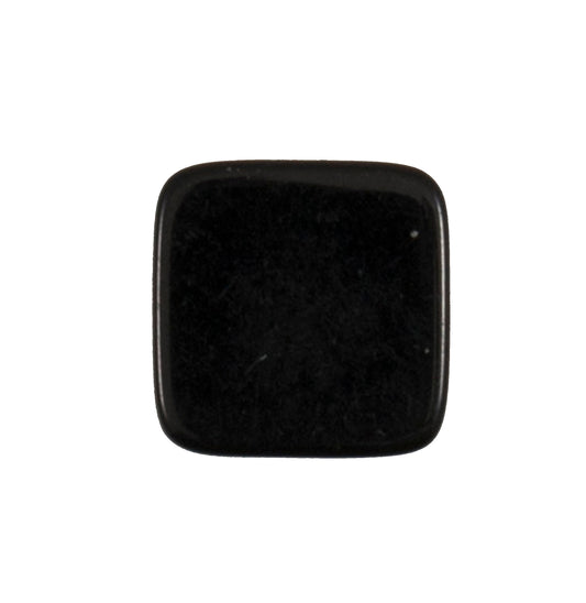 Black Square Glossy 17mm buttons by Vogue Star