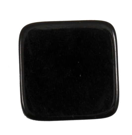 Black Square Glossy 25mm buttons by Vogue Star