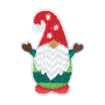 Gonk Christmas embroidered iron-on motif