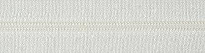 Cream YKK lightweight open end zip, 25cm
