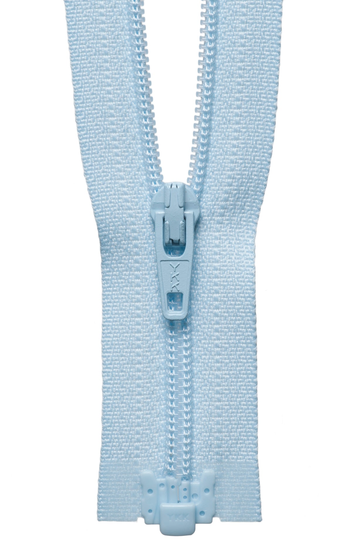 Baby Blue YKK lightweight open end zip, 25cm
