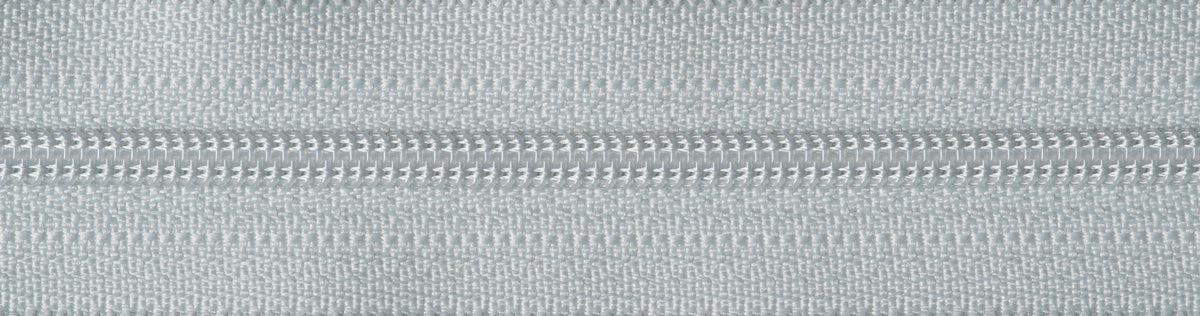 Pale Grey YKK lightweight open end zip, 25cm