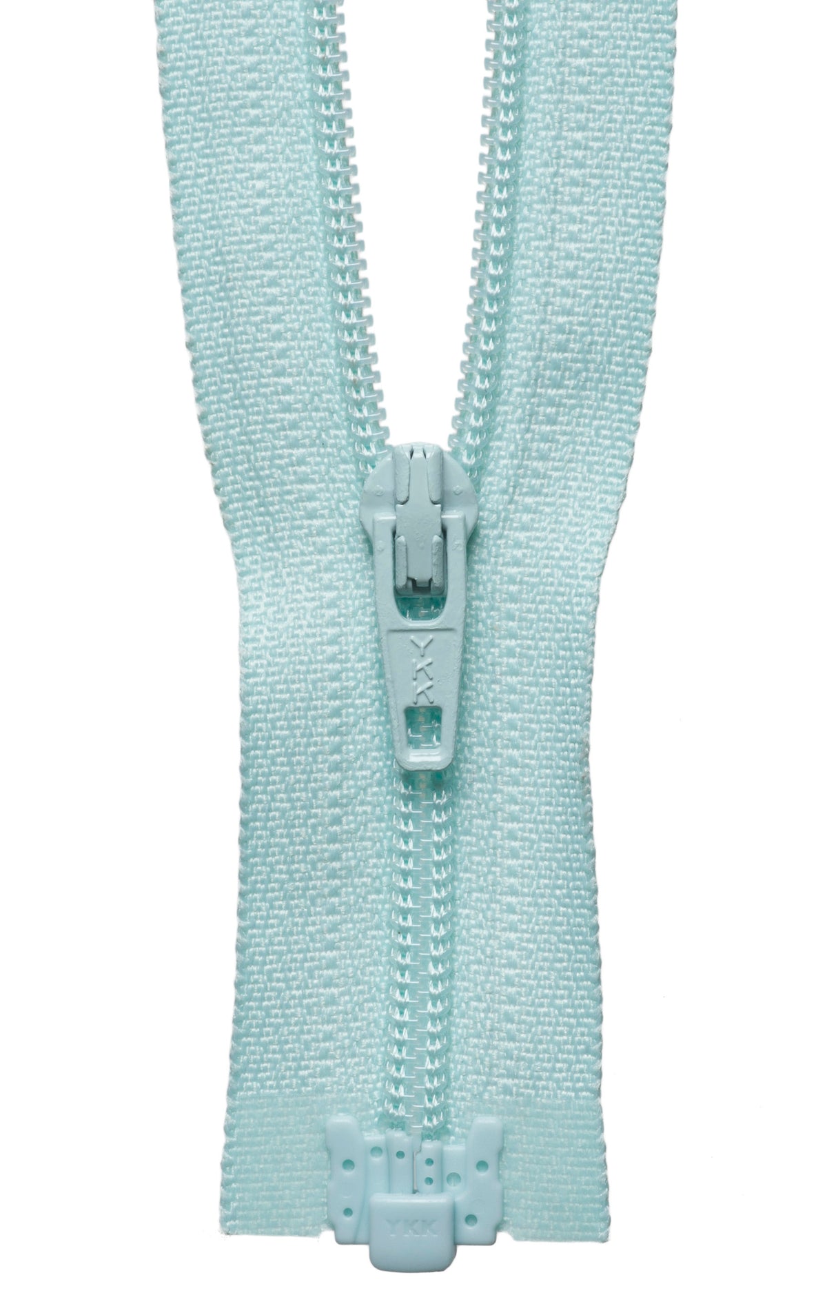 Aqua YKK lightweight open end zip, 25cm