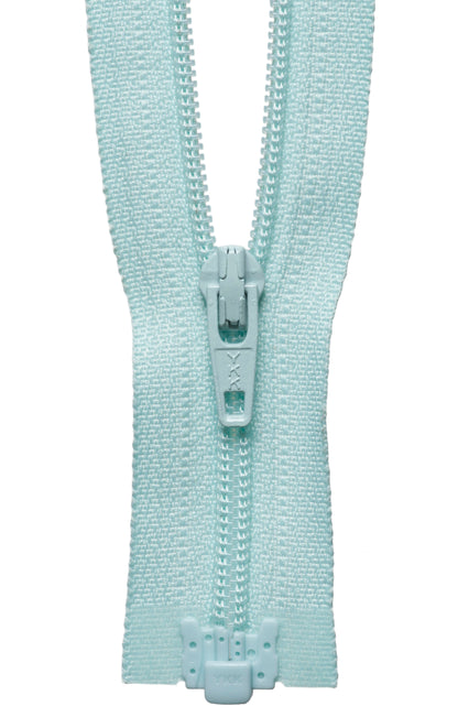 Aqua YKK lightweight open end zip, 25cm