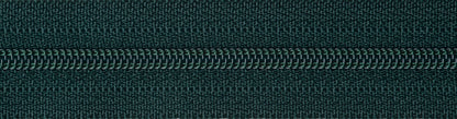 Forest Green YKK lightweight open end zip, 25cm
