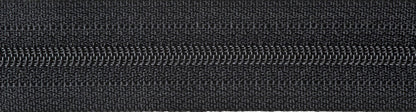 Black YKK lightweight open end zip, 30cm