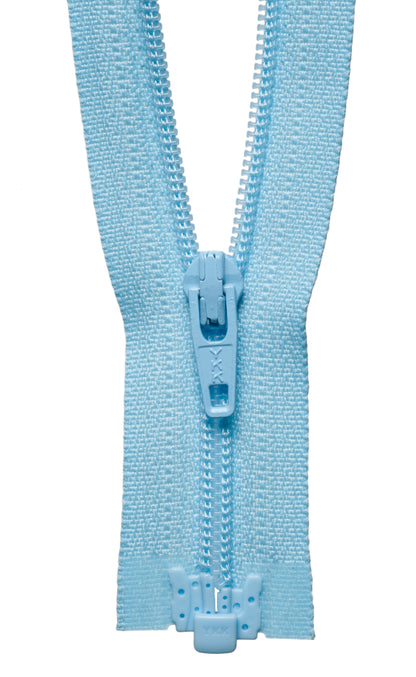 Light Blue YKK lightweight open end zip