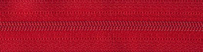 Red YKK lightweight open end zip, 41cm