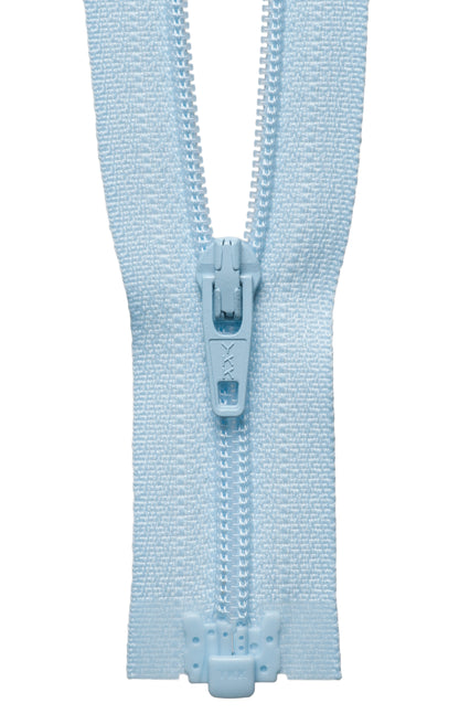 Baby Blue YKK lightweight open end zip, 41cm