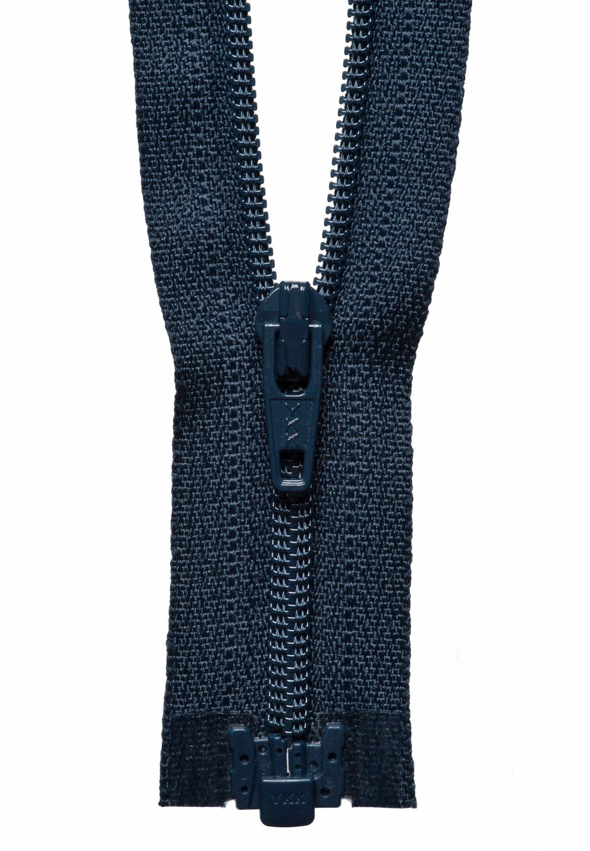 Dark Navy YKK lightweight open end zip, 41cm