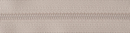 Beige YKK lightweight open end zip, 41cm
