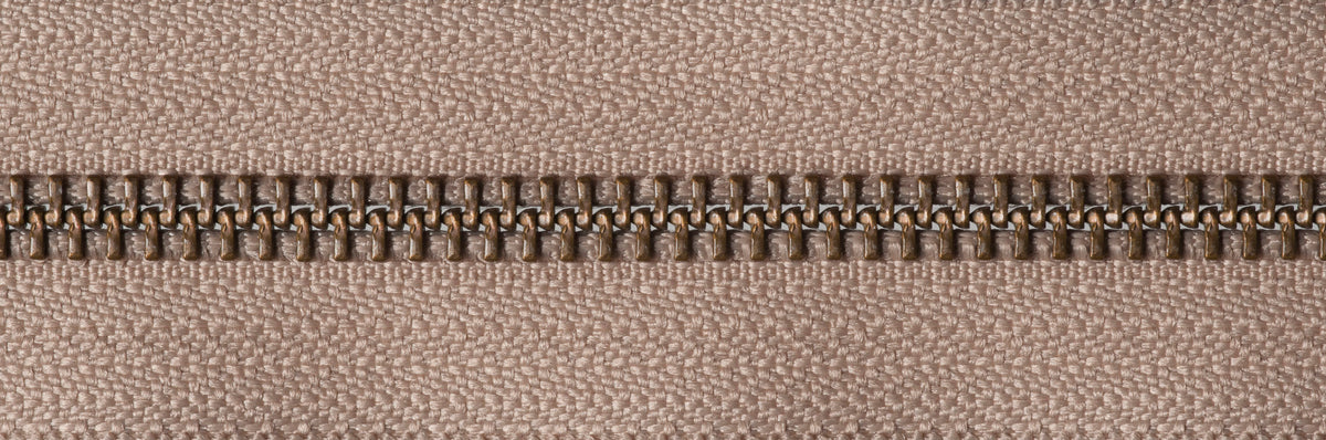 Fawn YKK metal tooth open end zip