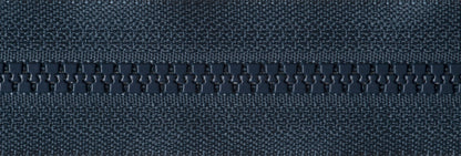 Dark Navy YKK Vislon chunky plastic open end zip