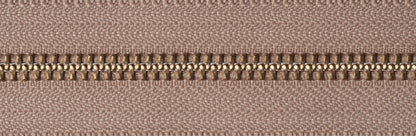 Fawn YKK brass metal open end zip, 51cm