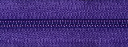 YKK 25cm purple open-ended nylon zip