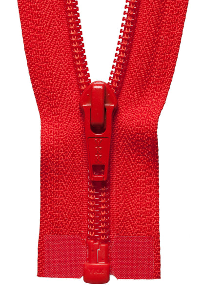 Autumn Orange YKK nylon coil open end zip